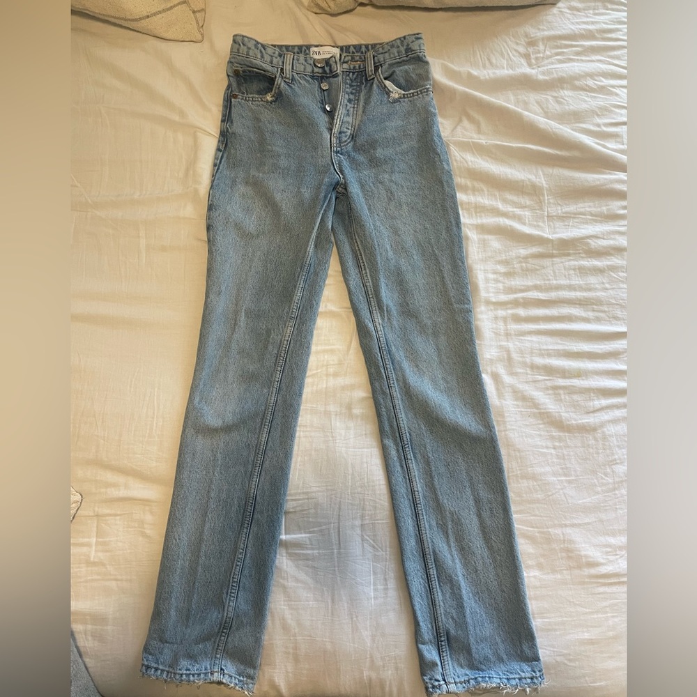 Zara light blue jeans